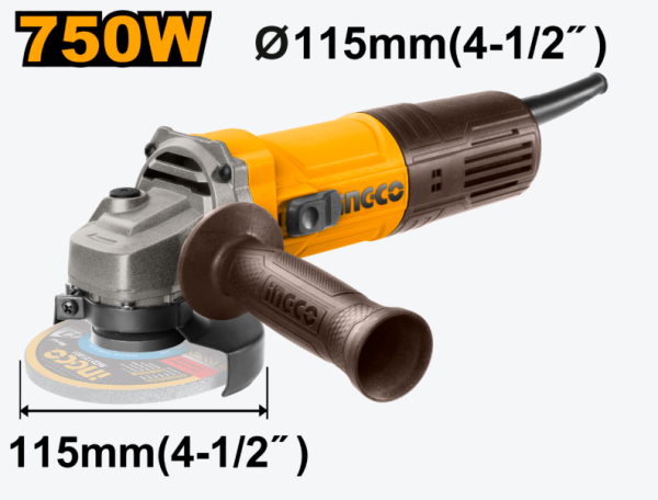 ANGLE GRINDER 750W 115MM NT