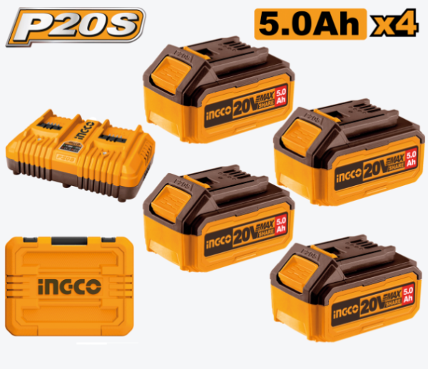 20V PS+ 5.0AH 4BAT & DUAL CHARGER KIT