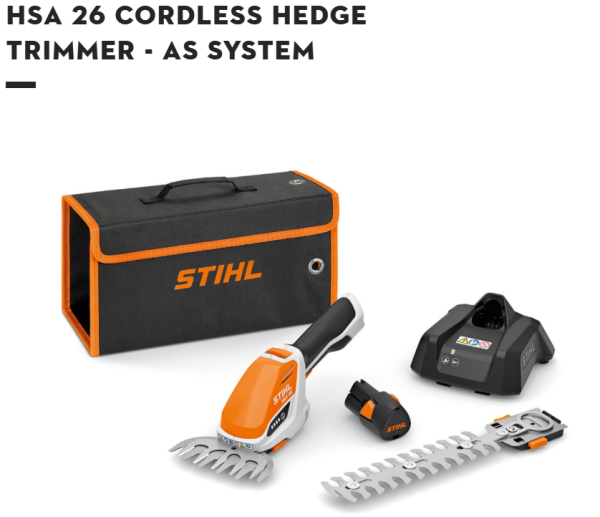 HSA 26 Cordless Hedge Trimmer - AS System
